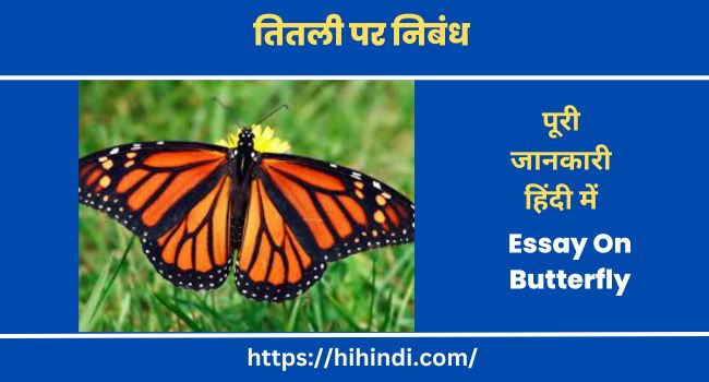 तितली पर निबंध Short Essay On Butterfly In Hindi