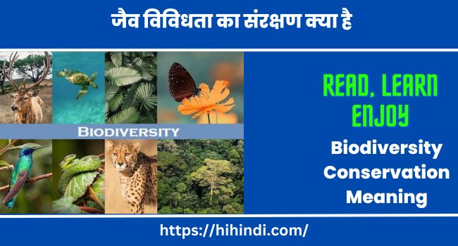 जैव विविधता का संरक्षण क्या है | Biodiversity Conservation Meaning In Hindi