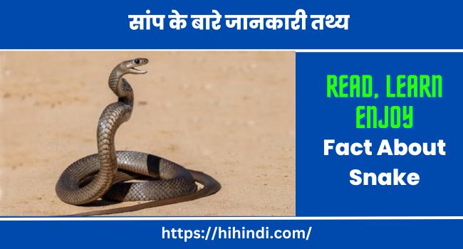 सांप के बारे जानकारी तथ्य Interesting Fact About Snake Information In Hindi